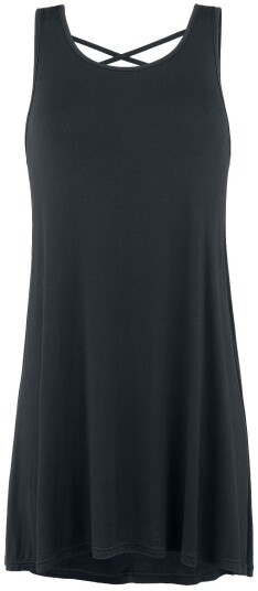 Black Premium by EMP Kort kjole Topp med Ryggsnøring S til 5XL Damer svart