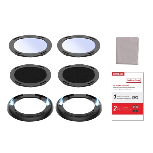 INF Meta Quest 3 Anti-ripe Halo Lens Protectors sett