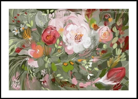 Floral Whirlwind Plakat Plakat / 70x100cm