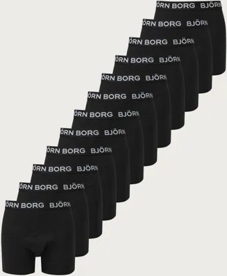 Björn Borg Cotton Stretch Boxer 12p Underbukser Svart
