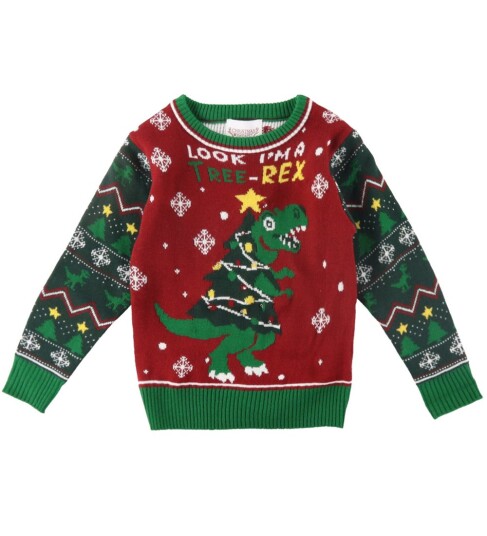 Happy Seasons The Tree-Rex Sweater Kids - Multi/patterned - 80-92 Happy Seasons The Tree-Rex Sweater Kids - Multi/patterned - 80-92
