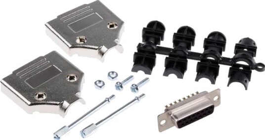 Mh Connectors Mhdtpk15-Dm15s-K D-Sub Hunn Kontaktlist-Set? 180°, Poltall: 15, Loddekopp - 1 Stk (Mhdtpk15-Dm15s-K)
