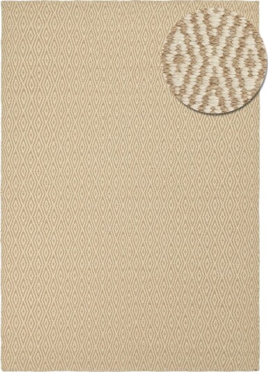Ullteppe Monastir beige/hvit Størrelse: 200 x 290 cm