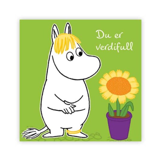Mummi - Mummi kort dobbelt Du er verdifull grønn