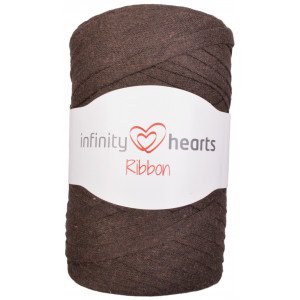  Infinity Hearts Ribbon Stoffgarn 10 Mørkebrun