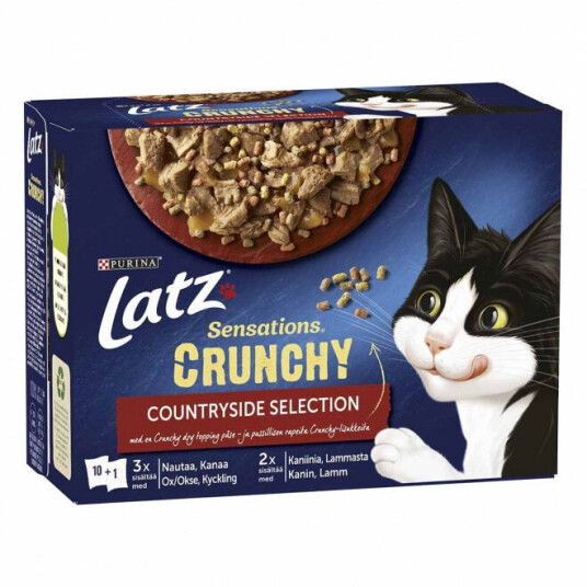 Latz Crunchy Countryside Gelé Multipack Våtfôr 10x85 g Latz Crunchy Countryside Gelé Multipack Våtfôr 10x85 g