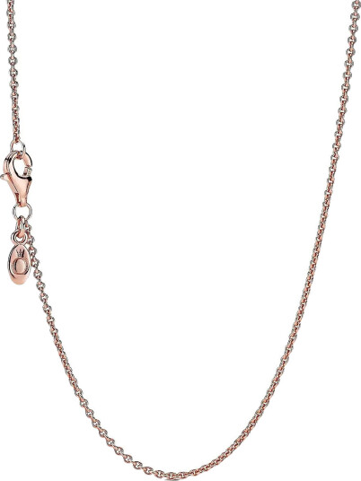 PANDORA Necklace In 14K Rose Gold Plated Rosa 45 cm