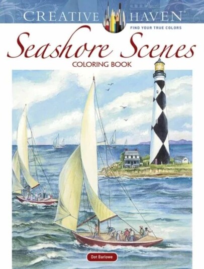 Creative Haven Seashore Scenes Coloring Book Av Dot Barlowe