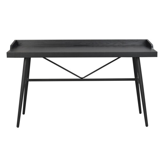 Rowico Home Springdale Skrivebord, Sortlakkert Askefinér og metall 1696646-02-32 1669029-01-0
