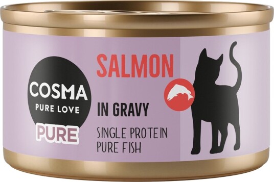 Cosma Våtfôr Pure Laks 6 X 80 G
