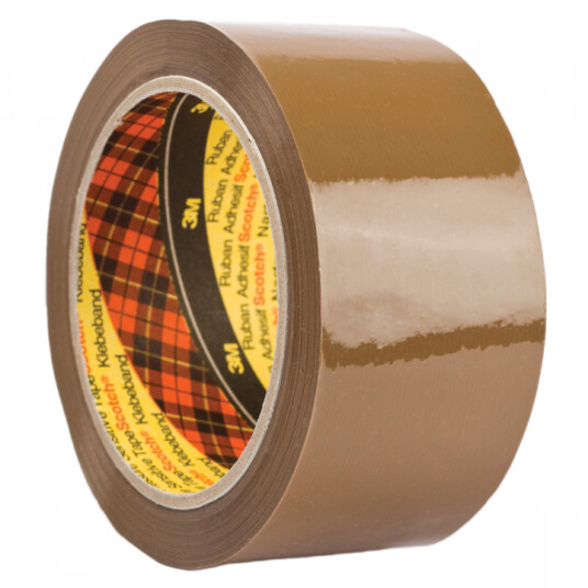 3M Scotch Emballasjetape 66m x 38mm Brun
