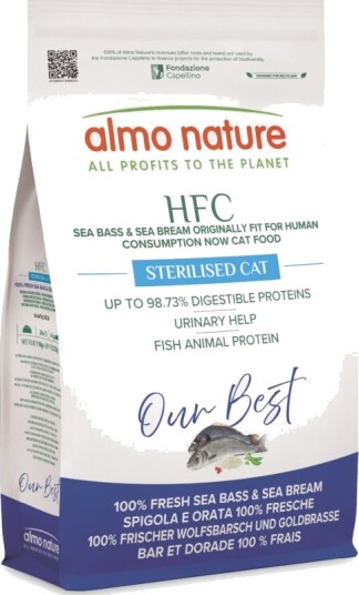 Almo Nature Hfc Tørrfôr Longevity Sterilised Havabbor & Brasme 1.2 kg