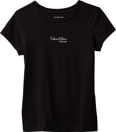 Calvin Klein T skjorte Signature CK Black Calvin Klein 10 år 140 T skjorte Svart