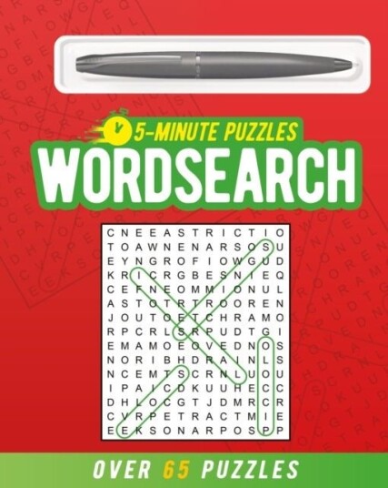 5 Minute Wordsearch includes ball point pen