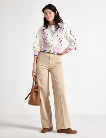 Lindex Trousers Colette Beige 42