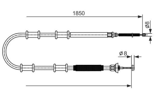 Bremsewire BOSCH 1 987 482 592