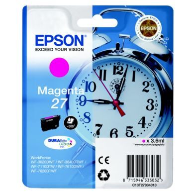 Epson Epson 27 Blekkpatron magenta T2703 Epson Epson 27 Blekkpatron magenta T2703