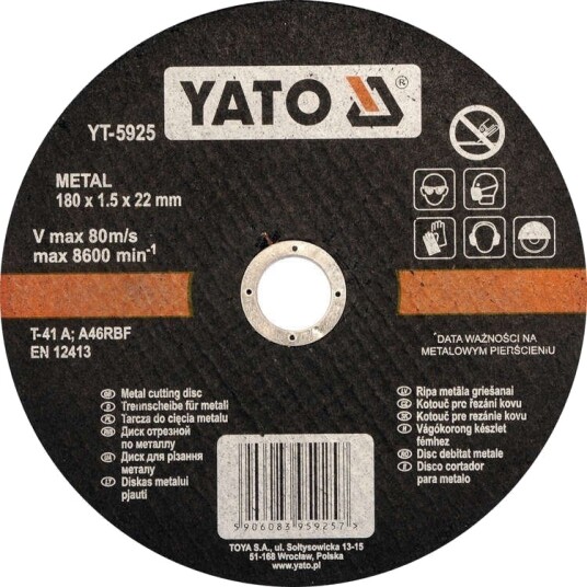 YATO YT 5925 Mellomleggsskive vinkelsliper