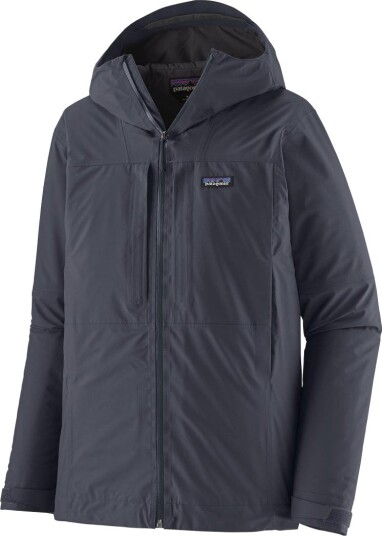 Patagonia Men"s Insulated Boulder Fork Rain Jacket Smolder Blue S