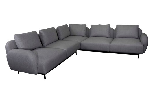 Cane line Aura hjørnesofa Dark grey Grå