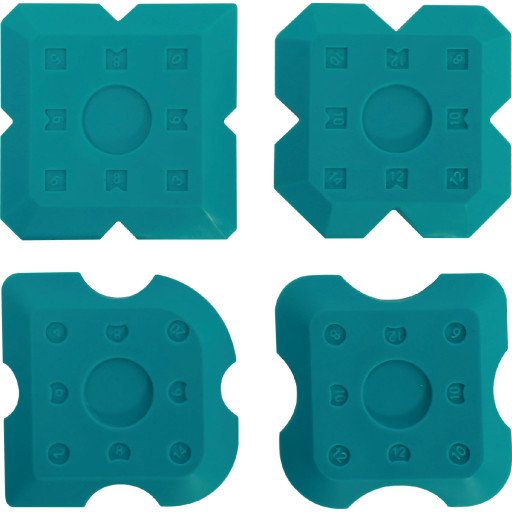 Bihui Silikonspatelsett 4 Deler for Glatting og Fugearbeid Bihui Silikonspatelsett 4 Deler for Glatting og Fugearbeid