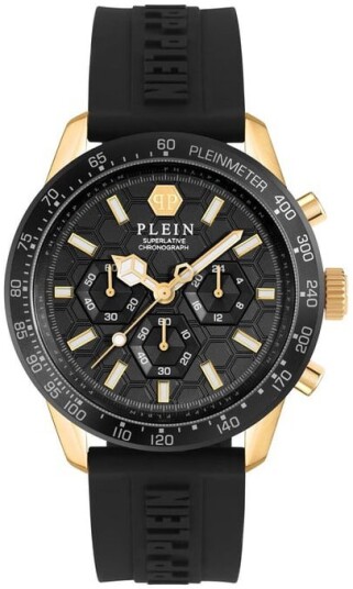 Philipp Plein Herreklokke PWPYA0224 Superlatives Sort/Gummi Ø44 mm
