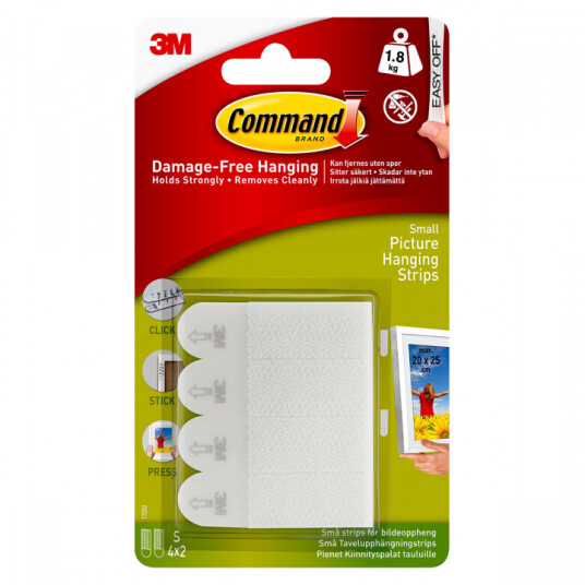 3M Command Strips for bildeoppheng Small