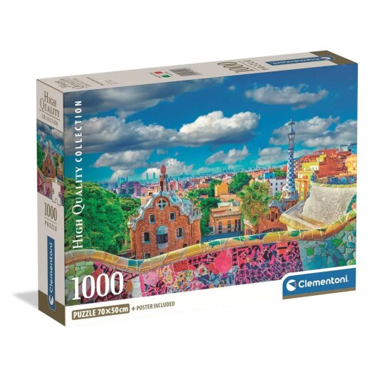 Clementoni Puslespill 1000 Brikker Park GÃ¼ell Barcelona
