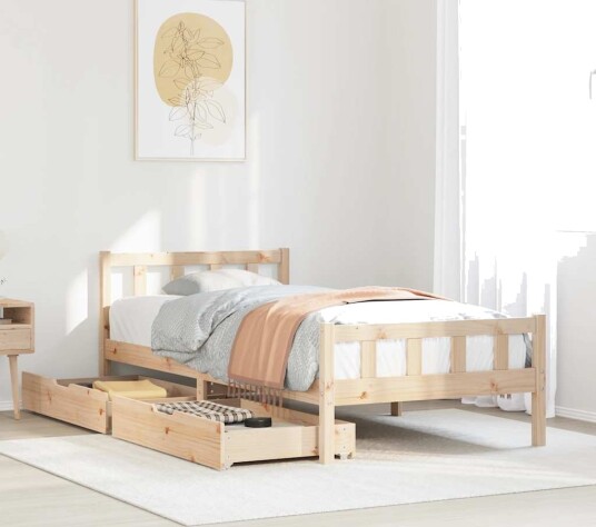 Sengeramme uten madrass 90x190 cm heltre furu