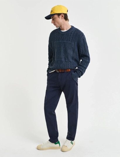 GANT Slim Sunfaded Chinos - Navy - 34 x 34