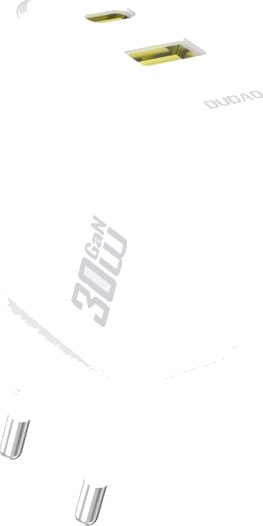 Dudao A27TEU Vegglader Usb-A + Usb-C Gan Pd 30W Hvit