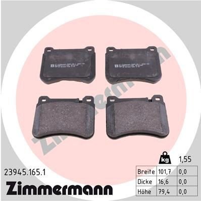 Bremseklosser ZIMMERMANN 23945.165.1
