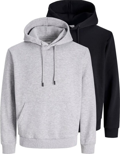Jack & Jones Jjebradley Sweat Hood 2Pk Mp   Black   M