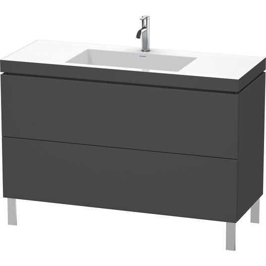 Duravit L-Cube Servantskap m/2 skuffer 1200x698x480 mm Grafitt Matt