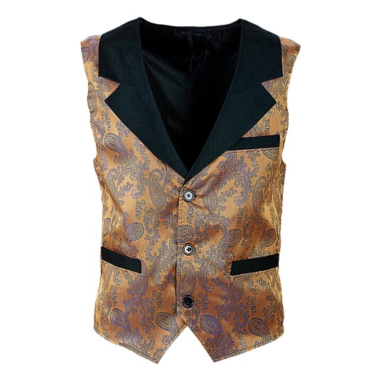 Widmann S.r.l. Vintage Jacquard Vest Brun - X-Large