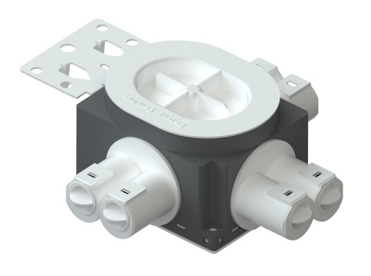 R-Line Veggboks 1.5 m/stenderfeste 6-løp 16/20mm Liggende R-Line Veggboks 1.5 m/stenderfeste 6-løp 16/20mm Liggende