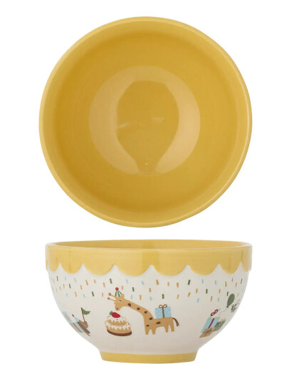 Bloomingville Celebrate Bowl - Yellow - 500 ML