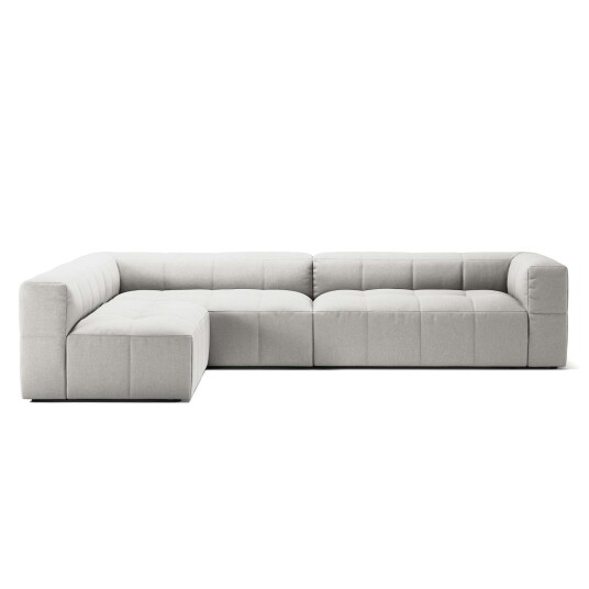 Decotique Mure 4 Seater Sofa With Open End Left Moon White