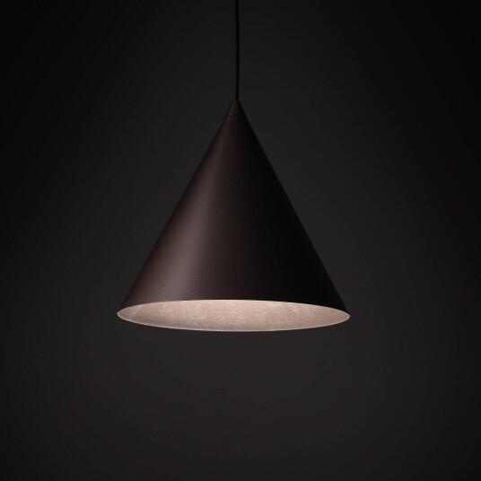 TK Lighting Cono pendellampe enkeltlys Ø 25 cm bronsefarget TK Lighting Cono pendellampe enkeltlys Ø 25 cm bronsefarget