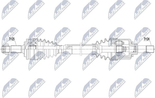 NTY NPW PE 122 Drivaksel