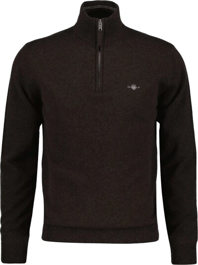 Gant Superfine Lambswool Hz   DK BROWN MELANGE   L