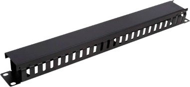 Deltaco Kabelhåndtering for 19" rackskap 400mm 1U Sort
