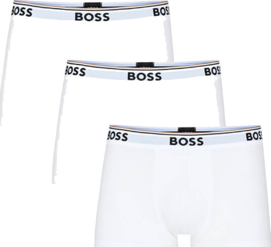 Boss Hugo Boss 3-pack Boxer Trunks White - Str . L 3 stk . Boss Hugo Boss 3-pack Boxer Trunks White - Str . L 3 stk .