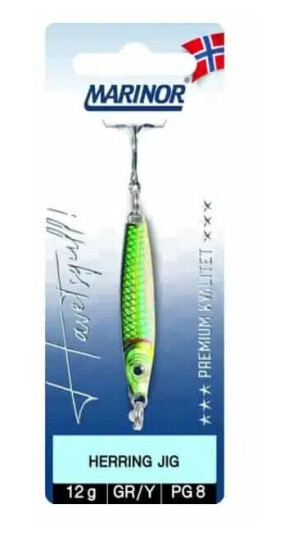 Marinor Herring Jig - Gul/grønn - 12g Marinor Herring Jig - Gul/grønn - 12g