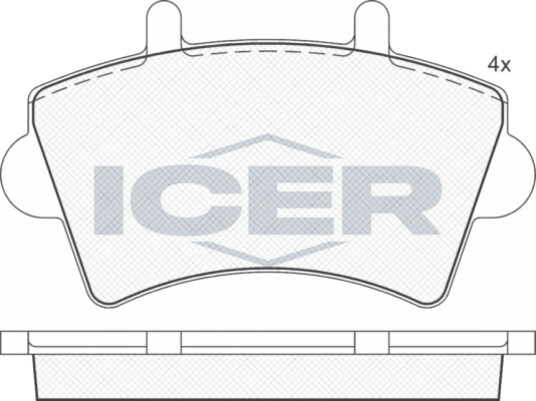 Bremseklosser sett ICER 141442