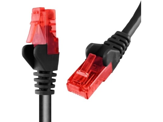 Spacetronik Kabel Rj45 Cat 6 U/Utp Awg24 Czarny 10M