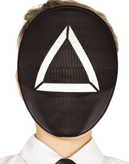 Gamer Mask Triangle Squid Game Inspirert Maske til Barn