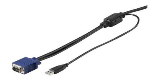 StarTech.com 15ft / 4.6m USB KVM Cable for Rackmount Consoles - VGA and USB - video / USB cable - 4.6 m