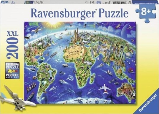 Ravensburger World Landmarks Map 200p
