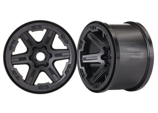 Traxxas TRX-8671 Wheels Carbide 3.8inch Black 17mm (2)